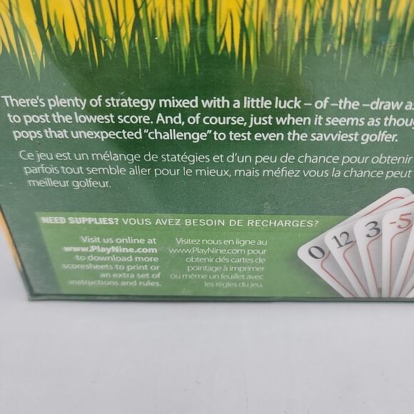 Play Nine The Card Game of Golf New in Box Sealed Great for Golfing Family Fun - Picture 3 of 10